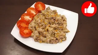 ВКУСНАЯ ПШЕНИЧНАЯ КАША С ФАРШЕМ В МУЛЬТИВАРКЕ БЫСТРО, РЕЦЕПТ ПРИГОТОВЛЕНИЯ КАШИ! МУЛЬТИВАРКА