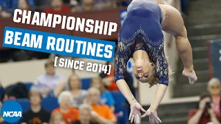 Every NCAA gymnastics championship beam routine from 2014-19