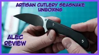 Artisan Cutlery Seasnake EDC Pocket Fixed Blade Unboxing and First Impressions