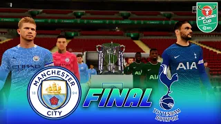 Manchester City vs Tottenham Hotspur | Carabao Cup Final 2021 | Gameplay & Full match | Prediction