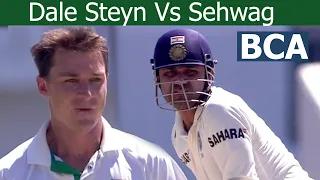 Dale Steyn Greatest Battle Vs Virender Sehwag - Top Quality Stuff