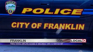 Former Franklin schools employee investigated for sexual misconduct with a student