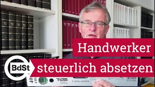 Wie kann man Handwerkerleistungen von der Steuer absetzen?