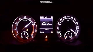 Skoda Superb Sportline 2.0 TSI 280 4x4 acceleration 0-100 km/h, 0-200 km/h, 0-250 km/h, 0-400 m