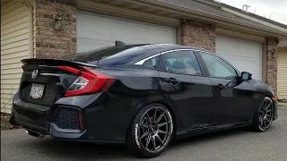 Civic Si 10th Gen. New Wheels and Lowered