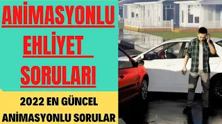 ANİMASYONLU EHLİYET SINAV SORULARI 2022 / ÇIKMIŞ ANİMASYONLU EHLİYET SORULARI ÇÖZ 2022