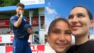 NADER SCHIESST EIN TOR FÜR UNSERE TOCHTER 😱⚽️ | Nader Louisa