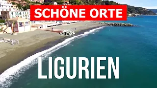 Reise nach Ligurien | Genua, Savona, Sanremo, Portofino, Rapallo | 4k Video | Italien von Drohne