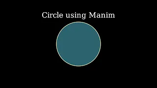 Manim Circle Creation: Manim Community Tutorial
