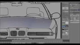 Blender BMW 850 CSi Modelling Timelapse - Part 1