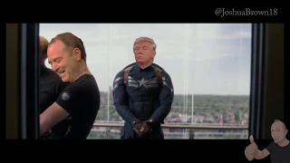 Donald Trump Elevator Fight Scene