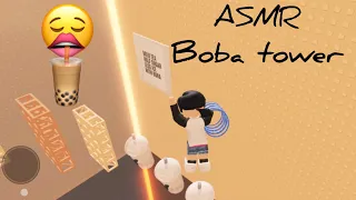 Roblox Asmr | Mouthsounds and hand movements 👄 ( boba tower)