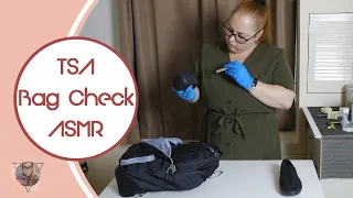 * ASMR * TSA Bag Check / Security bag check / Spray bottle / Unintentional