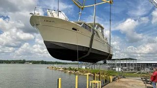 1968 42’ Chris Craft Commander Haul Out