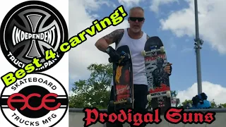 Ace 66 trucks vs Independent 169, a carving review...July 5, 2018