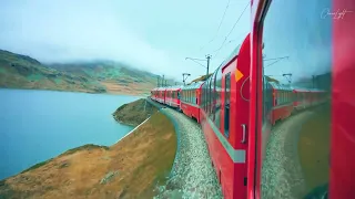 Switzerland • Swiss Alps Train Rides   Relaxation Film   Relaxing Music   Nature 4k Video UltraHD 1