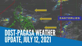 DOST-Pagasa weather update, July 12, 2021