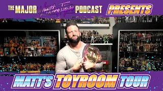 Full Tour of Matt Cardona's Toy Room Major Wrestling Figure Pod