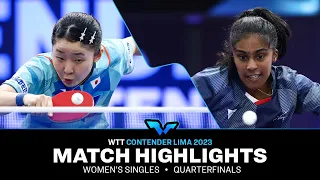 Prithika Pavade vs Miwa Harimoto | WS QF | WTT Contender Lima 2023