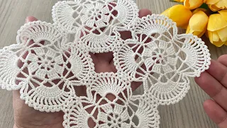 GORGEOUS CROCHET Lace Runner, Table Cloth, Blouse, Shawl Motif That Will Beautify Any Place Made