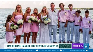 Homecoming parade for COVID-19 survivor