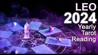 LEO 2024 YEARLY TAROT READING "OUT WITH THE OLD, IN WITH THE NEW LEO! DESTINY IS AT PLAY!" #tarot