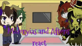 Midoriyas and Aftons react to Darkest Desire Collab(au discontinued)