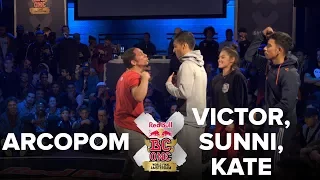 ARCOPOM vs VICTOR + SUNNI + KATE / TOP 8 / RED BULL BC ONE 2017 3VS3