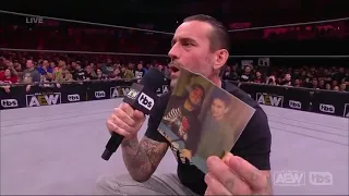 CM Punk shows childhood photo of MJF : AEW Dynamite Scene #cmpunk #mjf #aewdynamite