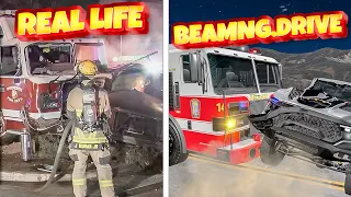 Accidents Based on Real Events on BeamNG.Drive #15 | Real Life - Flashbacks