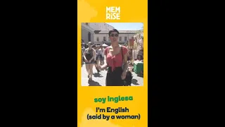 How to say "I'm English" in Spanish - with Memrise