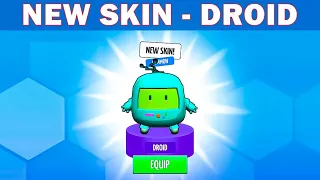 NEW SKIN DROID - STAR: Super Tricky Amazing Run (Gameplay)