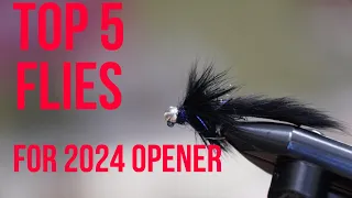 Top 5 Flies for 2024 Trout Opener. "Winter Driftless Flies"