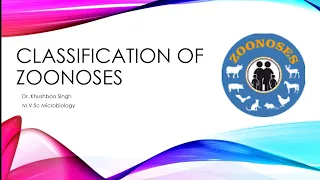 Classification of zoonoses