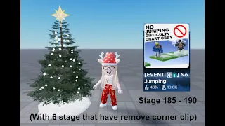 Roblox: No Jumping Difficulty Chart Obby [Stage 185-190]