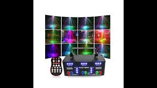 4 in 1 Disco LED, Laser, UV & Strobe Light 21 Eyes Party Disco UV Effect Projector Stage Light