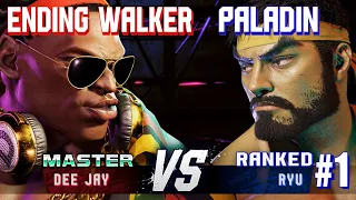 SF6 ▰ ENDING WALKER (Dee Jay) vs PALADIN (#1 Ranked Ryu) ▰ High Level Gameplay