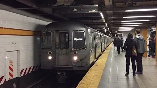 NYC Subway HD 60 FPS: R68A D Train Soccer Special @ 14th Street 8th Avenue Station (5/21/16)