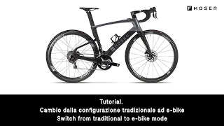 Tutorial: cambio da tradizionale alla configurazione ebike / Switch from traditional to ebike mode.