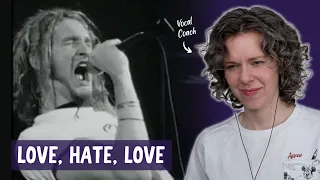 "Love, Hate, Love" LIVE at the Moore - Reaction and Vocal Analysis feat. Alice in Chains