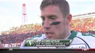 Chris Getzlaf West Final Halftime Interview - November 17, 2013