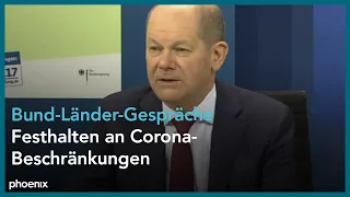 Bund-Länder-Gespräche: Pressekonferenz mit Olaf Scholz, Franziska Giffey und Hendrik Wüst