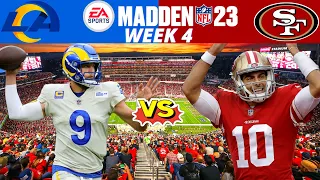 Rams vs. 49ers Week 4 - Madden 23 Simulation Gameplay PS5 (Madden 23 Next Gen)