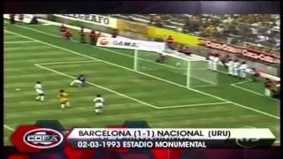 Goles - Barcelona vs Nacional (URU) - Copa Libertadores 1993