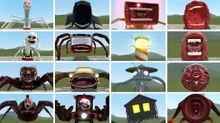 Monster Battle: All Thomas Train Family vs Car, Bus Eater, Bloop vs Train Eater | - Garry's Mod!