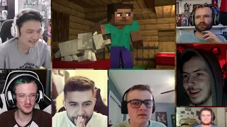 ENDERMAN ATTACK - Alex and Steve Life (Minecraft Animation) [REACTION MASH-UP]#1615