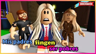 MIS PADRES FINGEN SER POBRES | Roblox Brookhaven rp🏡 |Mini Pelicula - Historia de Roblox