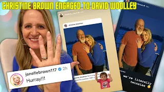 Christine Brown's SHOCKING ENGAGEMENT to David Woolley After Whirlwind Romance, Janelle & Kids React