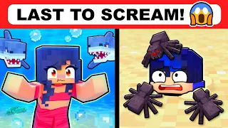 Last to SCREAM WINS in Minecraft!