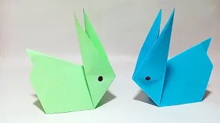 How to make a rabbit - easy paper rabbit origami tutorial